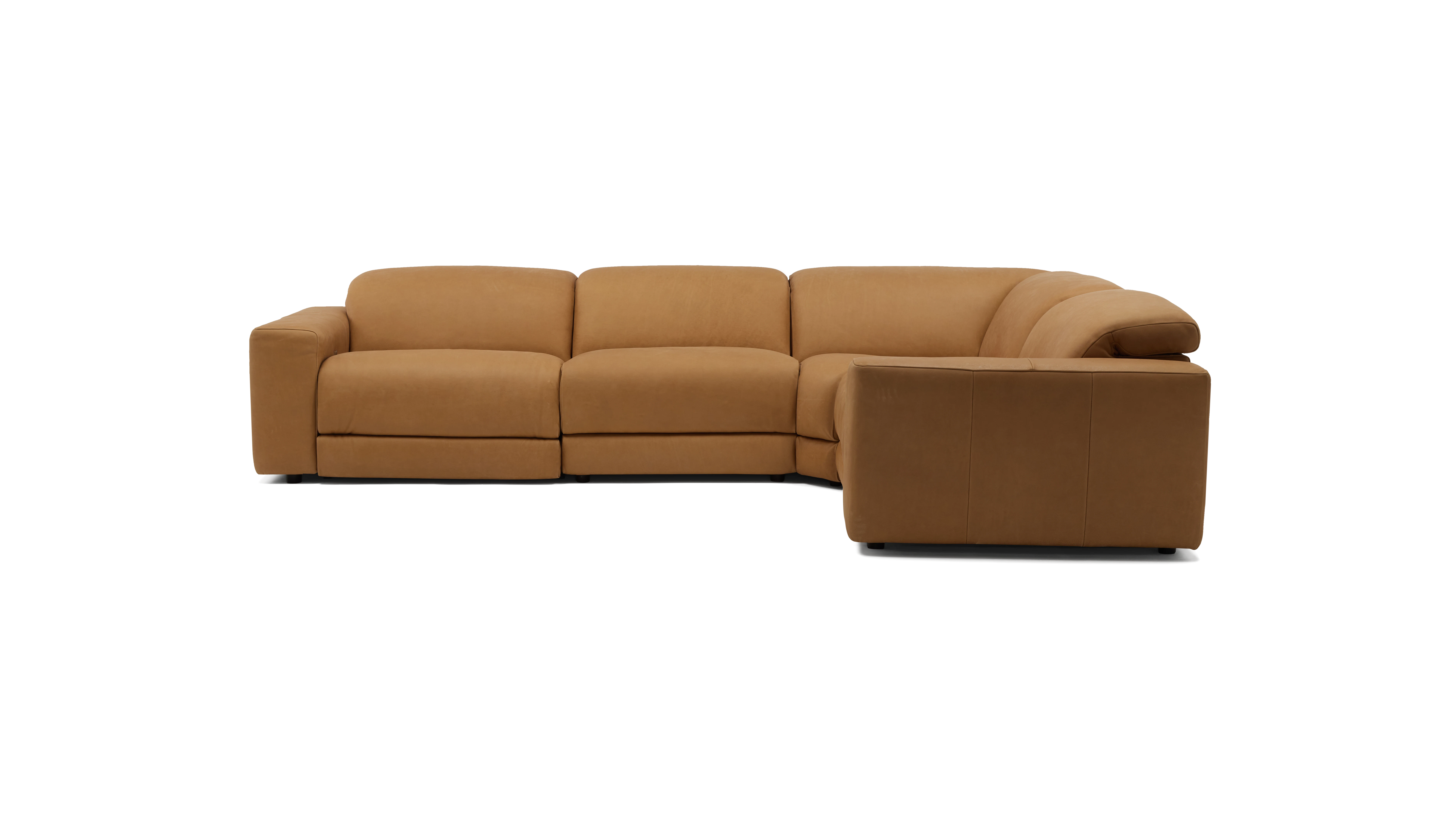 Nico Leather Modular Reclining L-Sectional
